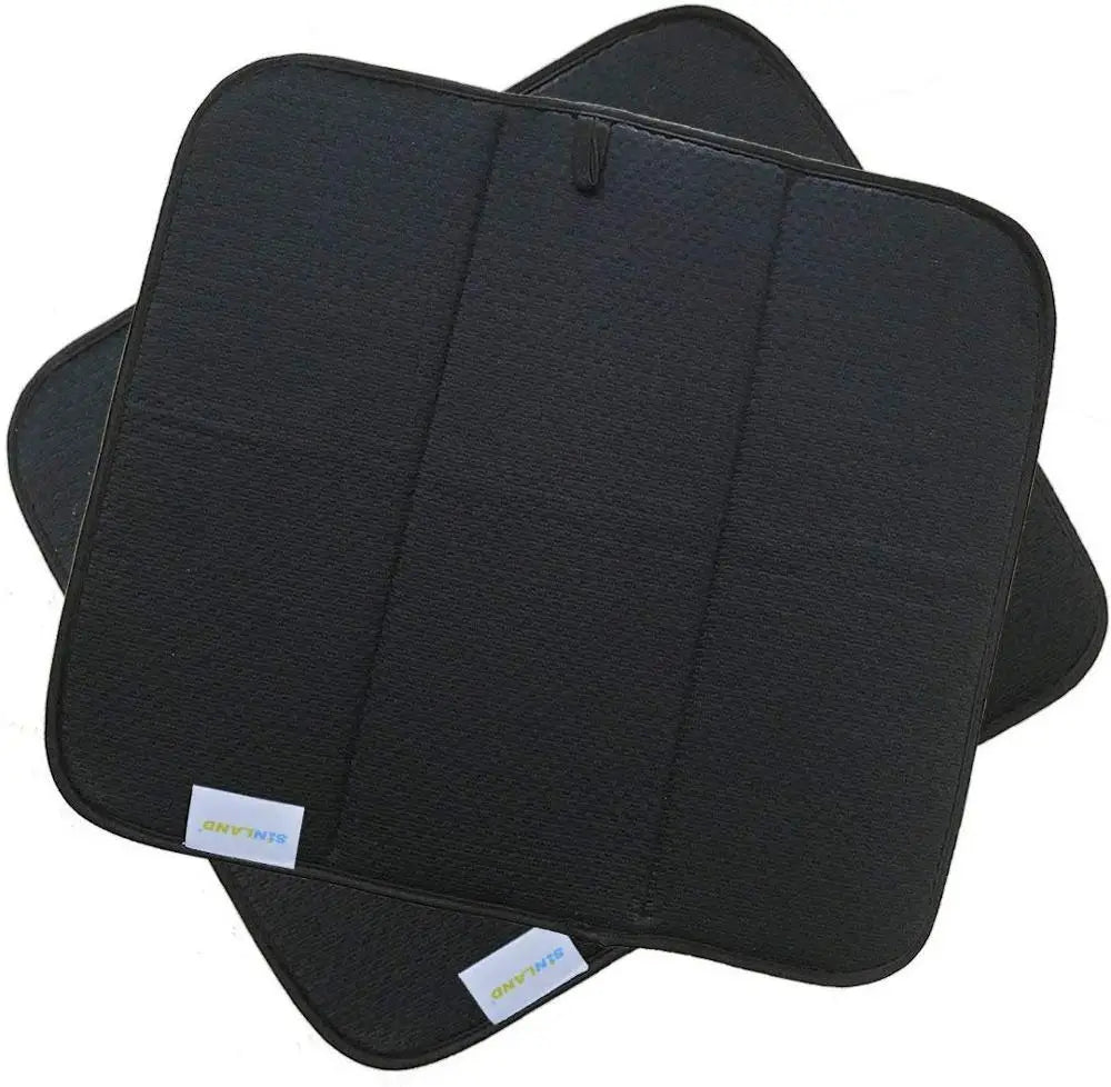 SINLAND Microfiber Dish Drying Mat Ultra Absorbent 2 Pack