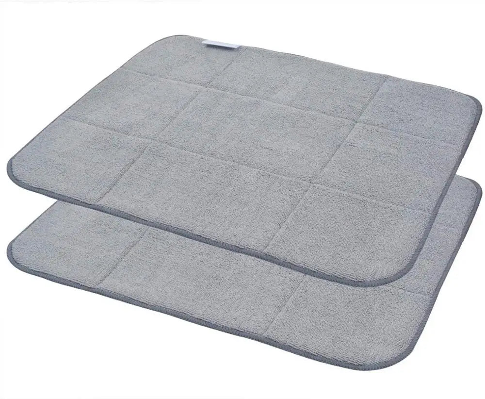 SINLAND Microfiber Dish Drying Mat Ultra Absorbent 2 Pack