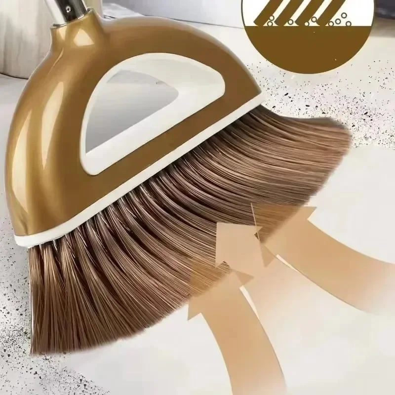 Magicdi Broom and Dustpan Set Removable Floor Cleaner Kit