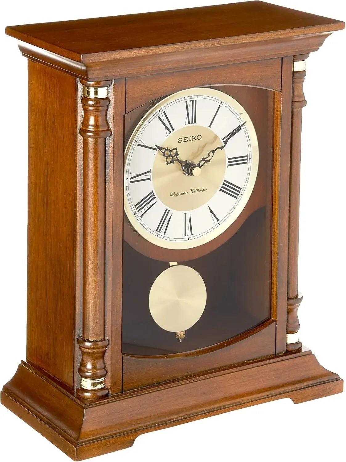 Hign Concerned Baron Mantel Chime Clock Analog Design