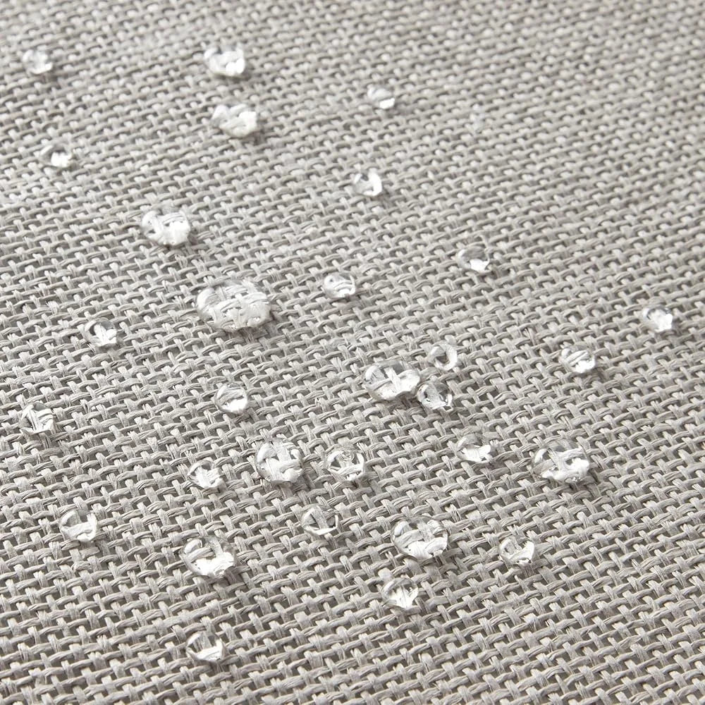 XMSJ Waterproof Woven Paper Placemat Set with Wooden Beads