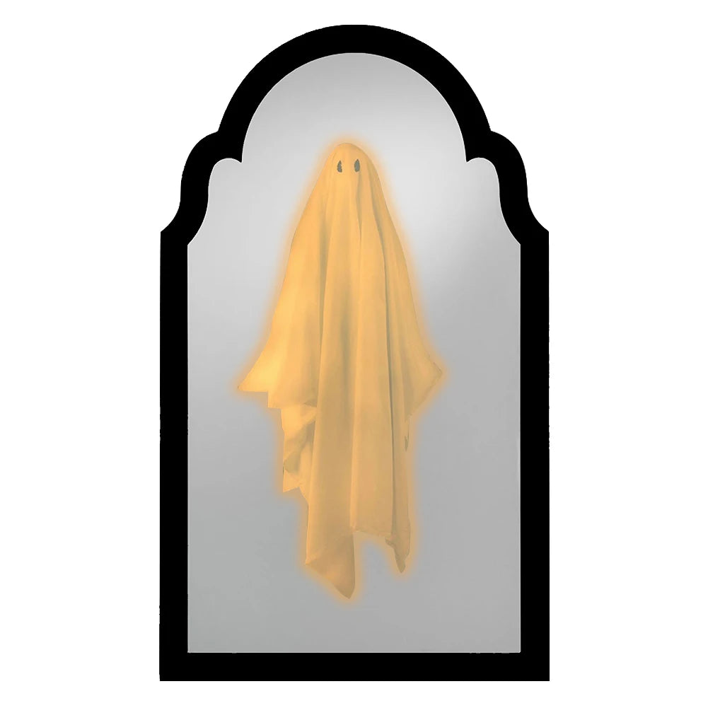 Shunmaii Ghost Mirror Night Light Halloween Hologram Decor