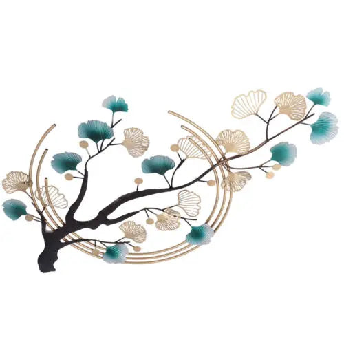 3D Ginkgo Leaf Metal Wall Decor Art Nature Wall Sculpture