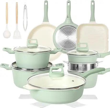Nonstick 23 Piece Cookware Set Pots And Pans Oven Safe