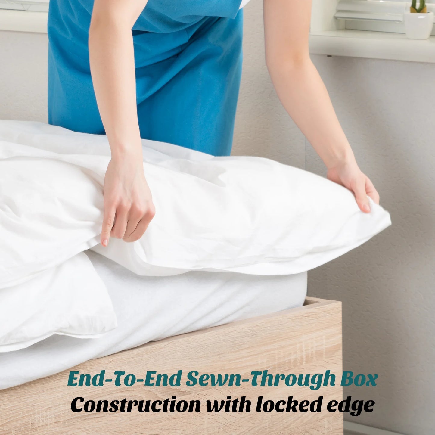 JHK All Season Comforter Duvet Insert With Corner Tabs