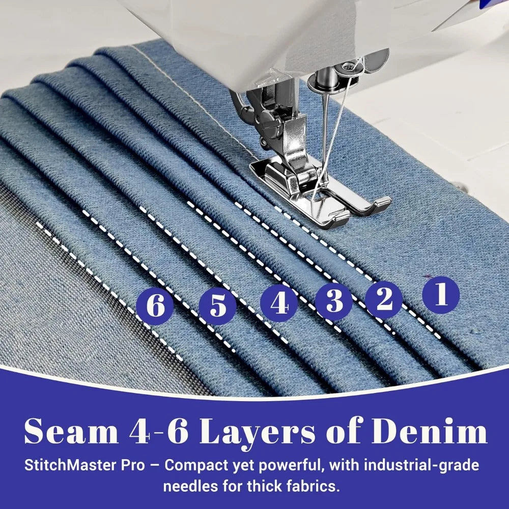 StitchMaster Pro Sewing Machine Twin Needle 14 Stitches