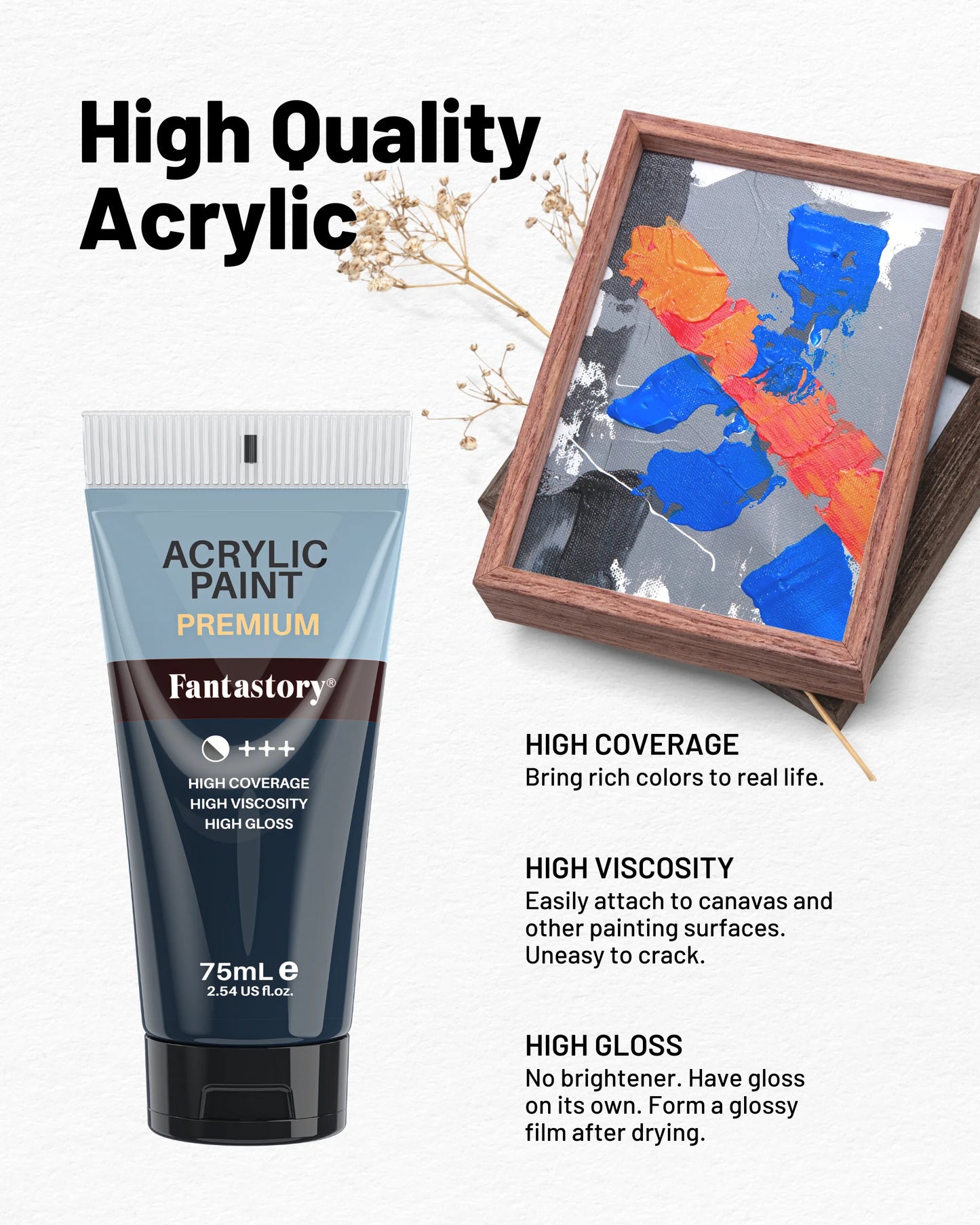 Fantastory Acrylic Paints Premium Thick Craft Paints