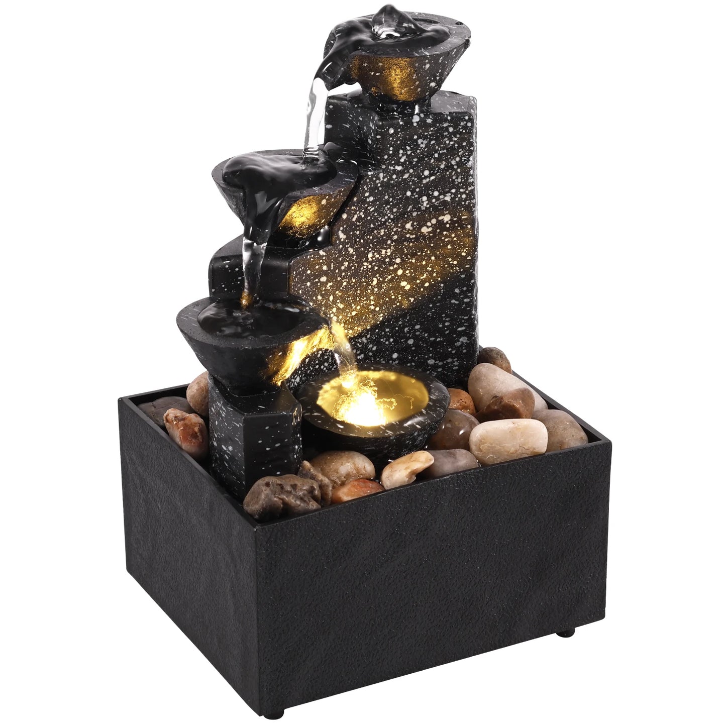 Breez Retail Therapy Asian Style Waterfall Desk Fountain