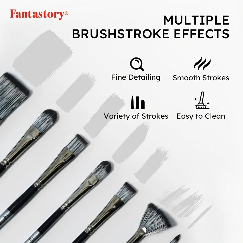 Hair 24pc Paint Brush Set With Mixing Knife And Box
