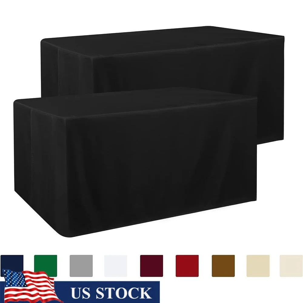 FujianCraft Fitted Tablecloth Water Resistant Polyester