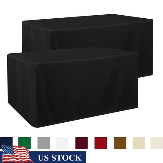 FujianCraft Fitted Tablecloth Water Resistant Polyester