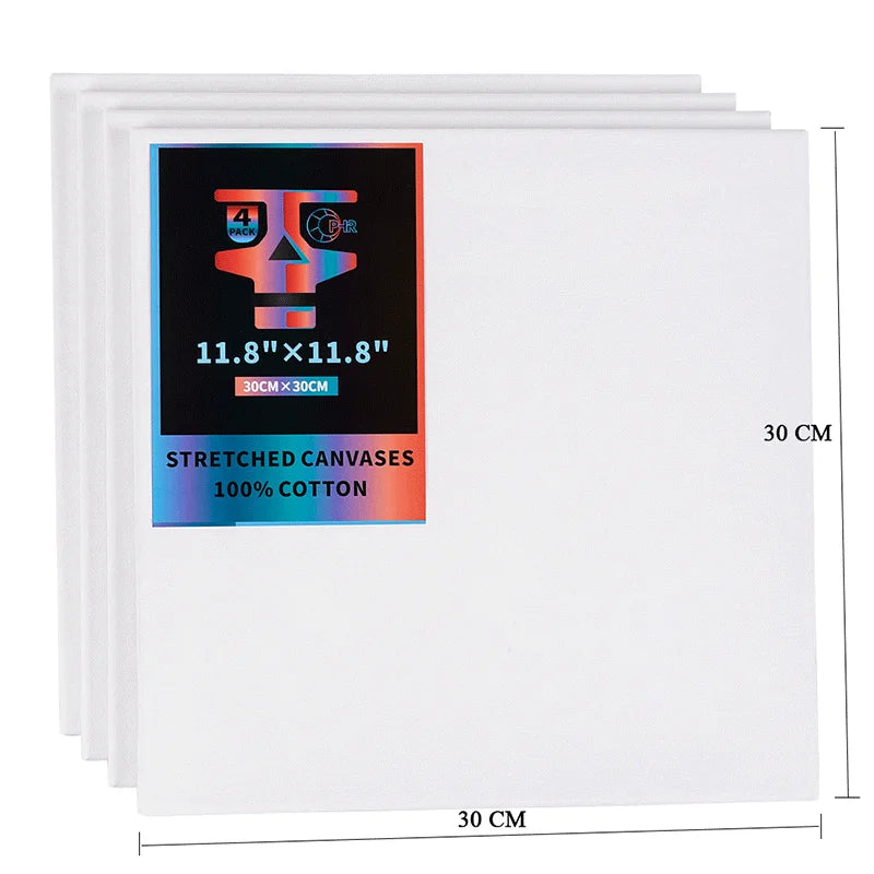 Ophir 4 Pack Cotton Canvas For Oil Acrylic Painting TA006