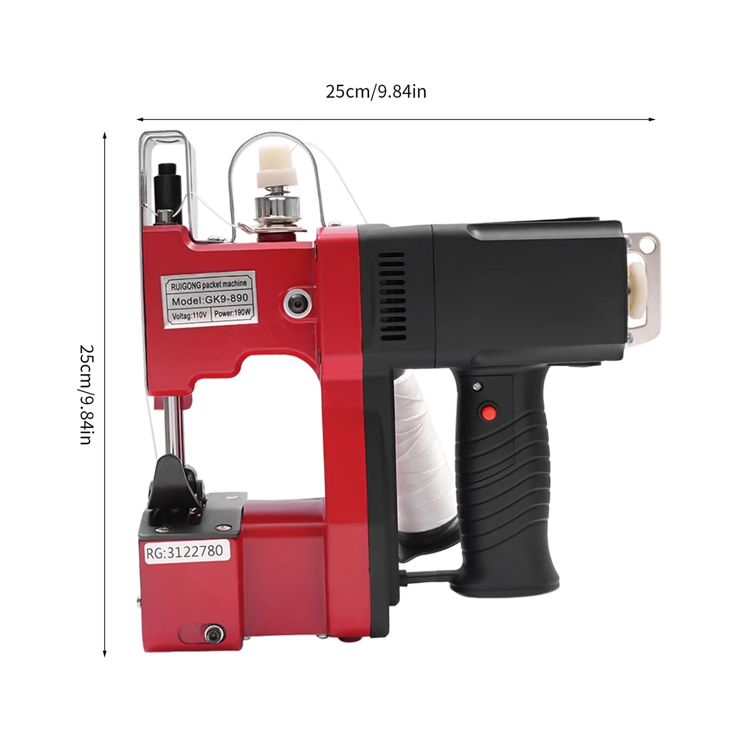 Hign Concerned Industrial Portable 110V Bag Closer Machine
