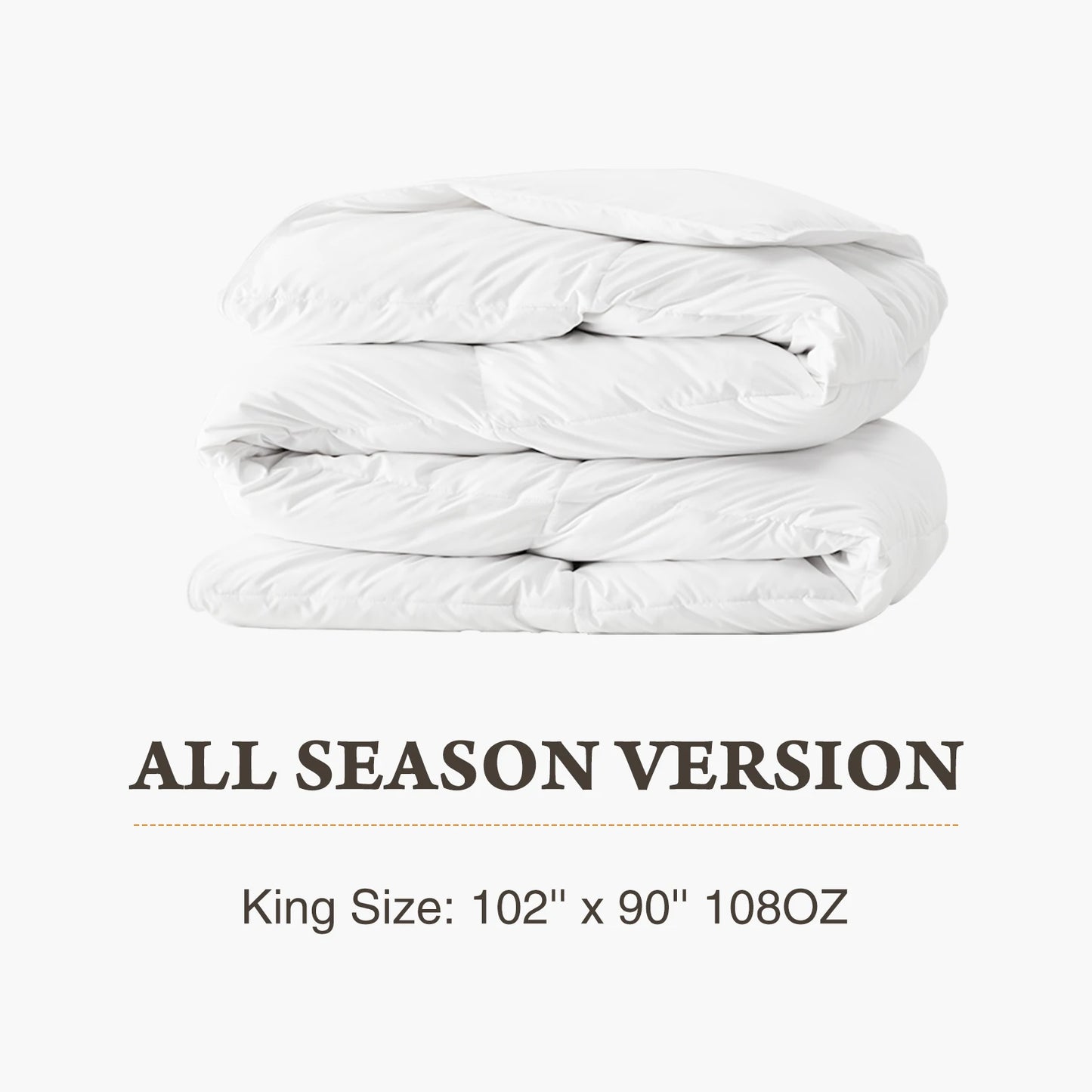 JHK All Season Comforter Duvet Insert With Corner Tabs