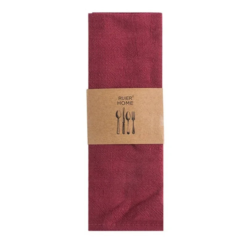 Guangdong Cotton Linen Table Napkins Tea Towels Absorbent