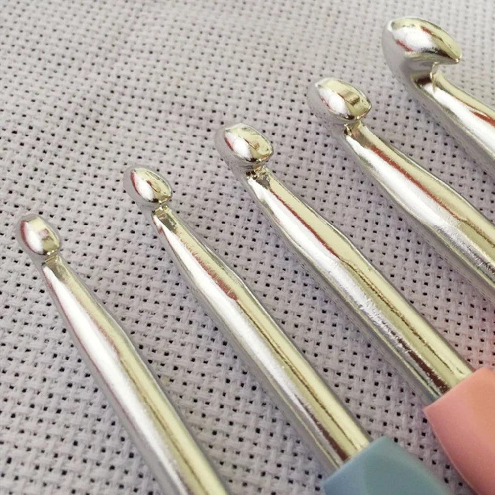 Hign-concerned 14Pcs Knitting Needles Kit Aluminum Set