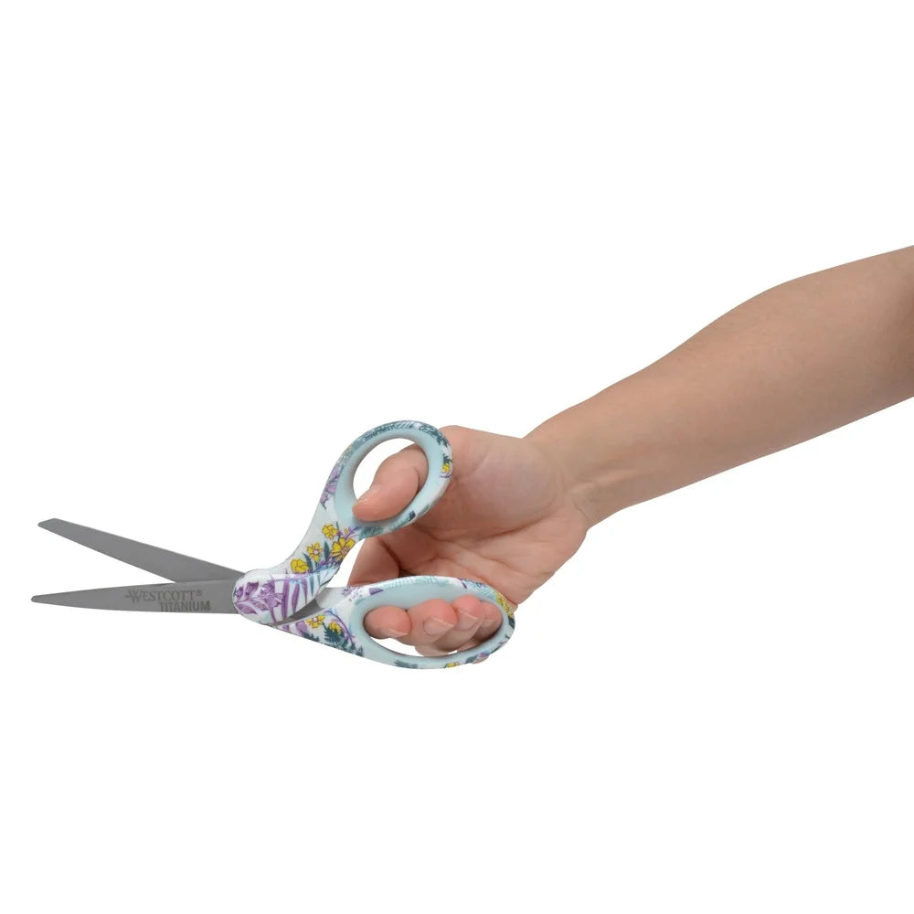 DUTRIEUX Titanium Bent Handle Floral Sewing Scissors Home