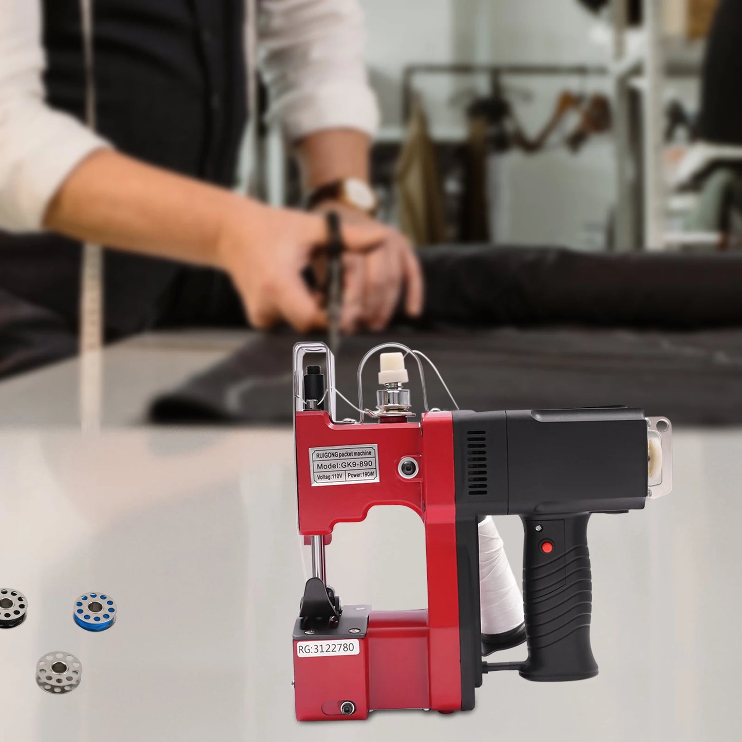 Hign Concerned Industrial Portable 110V Bag Closer Machine