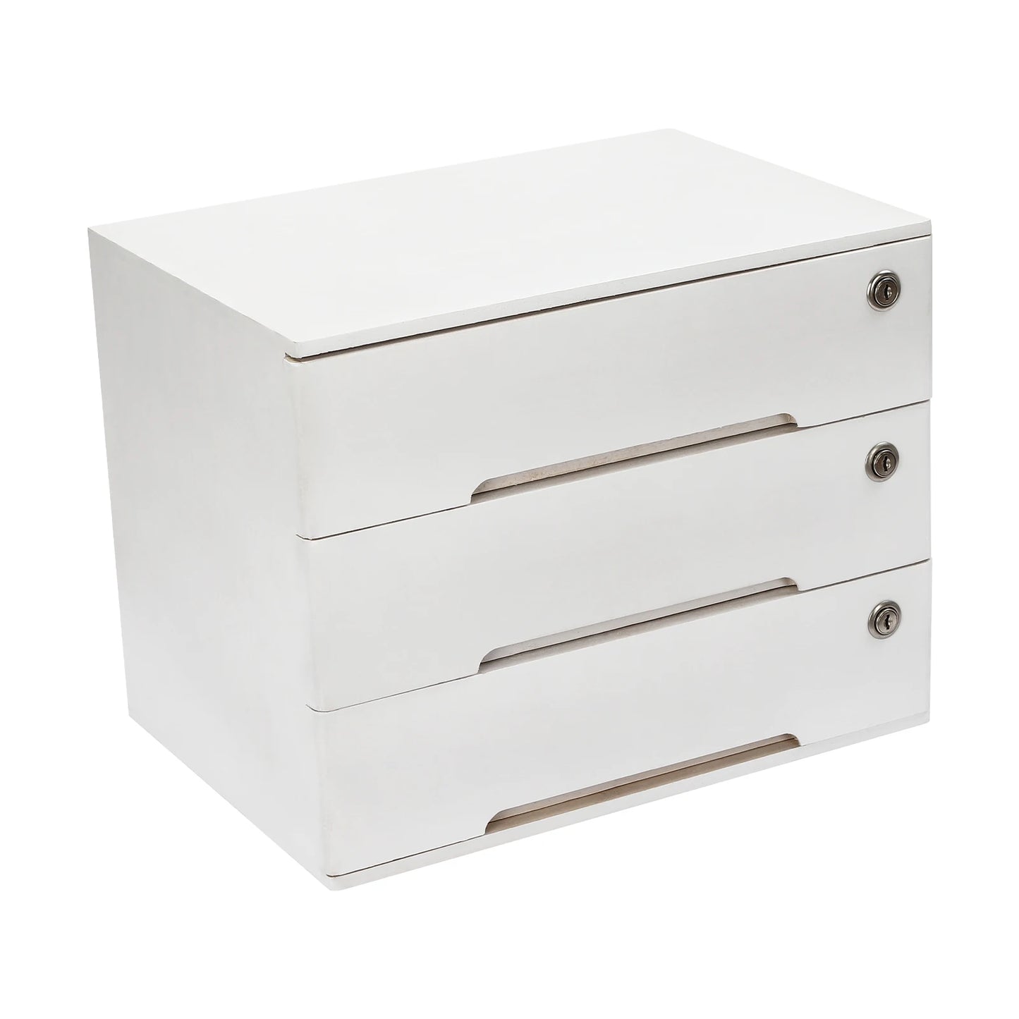 Sichuan Wood Desk Storage Box With Lockable Drawers
