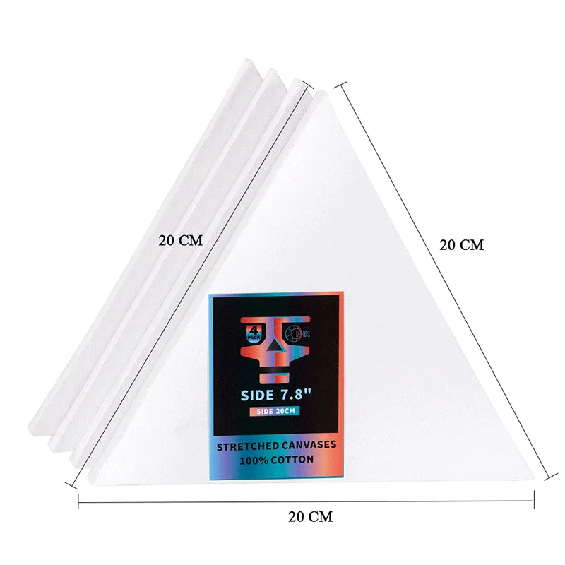 Ophir 4 Pack Cotton Canvas For Oil Acrylic Painting TA006