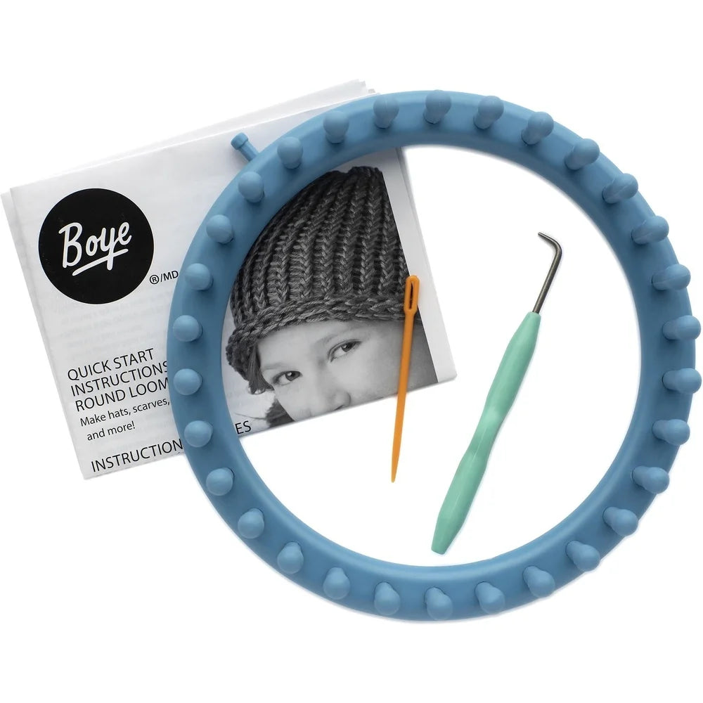 XMSJ Round Loom Knitting Kit 30 Pegs With Hook And Needle