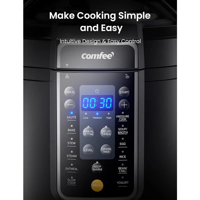 Comfee 9 In 1 Electric Pressure Cooker Multi Cooker