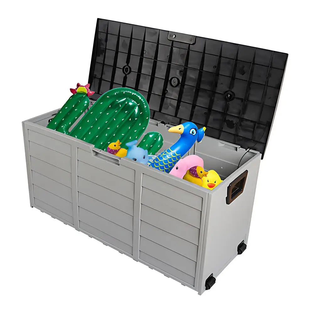 Jue-Fish Outdoor Garden Storage Box With Lockable Lid