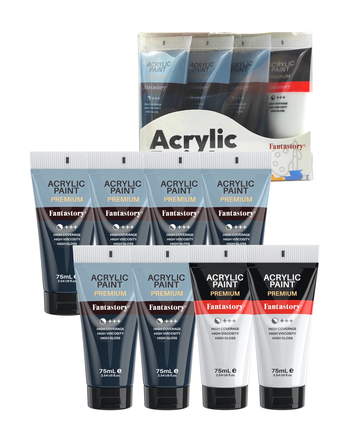 Fantastory Acrylic Paints Premium Thick Craft Paints