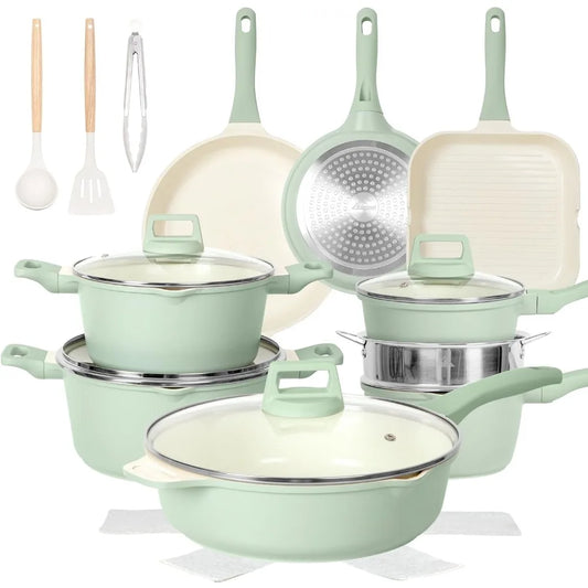 Nonstick 23 Piece Cookware Set Pots And Pans Oven Safe