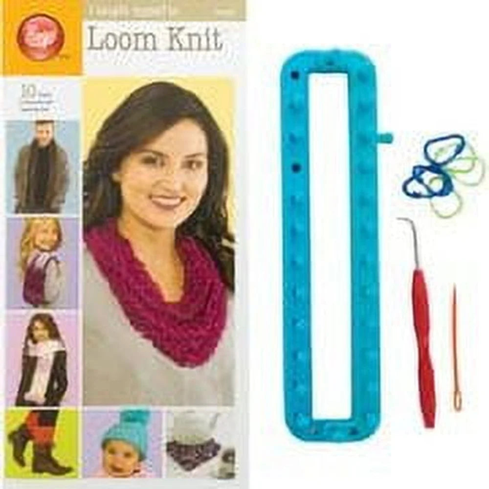 XMSJH Loom Knitting Starter Kit With 26 Peg Loom Book