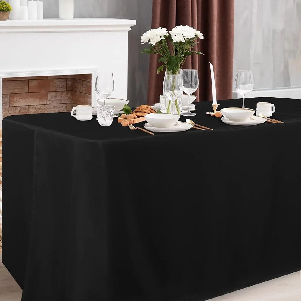 FujianCraft Fitted Tablecloth Water Resistant Polyester