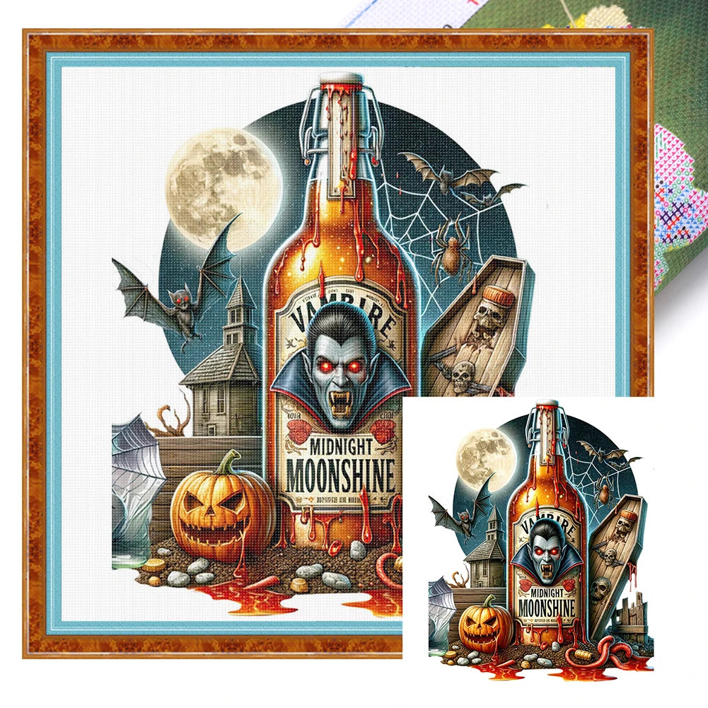 Hignconcerned Halloween Cross Stitch Kit 11CT Embroidery