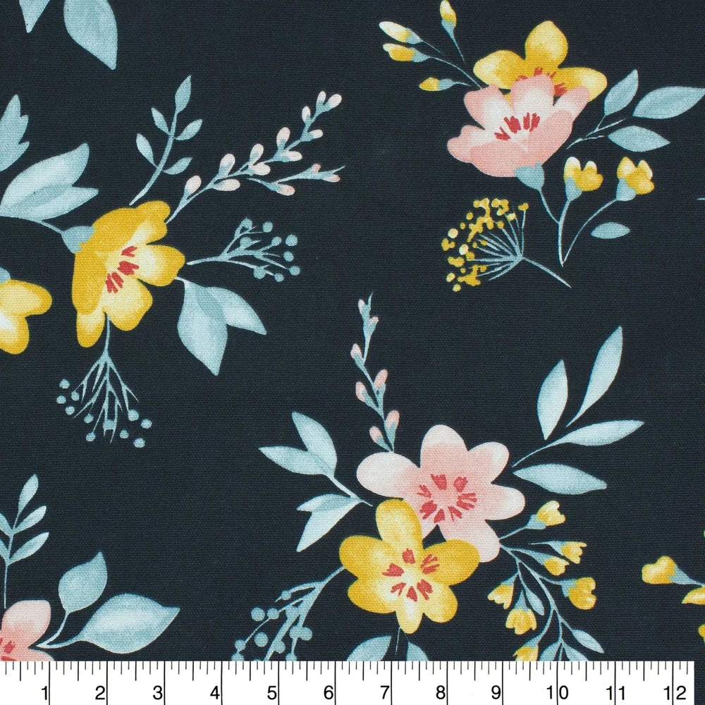DUTRIEUX 100 Percent Cotton Floral Fabric for DIY Crafting