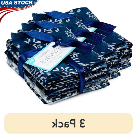 DUTRIEUX 3 Pack Cotton Batik Precut Fabric Bundle Quilting