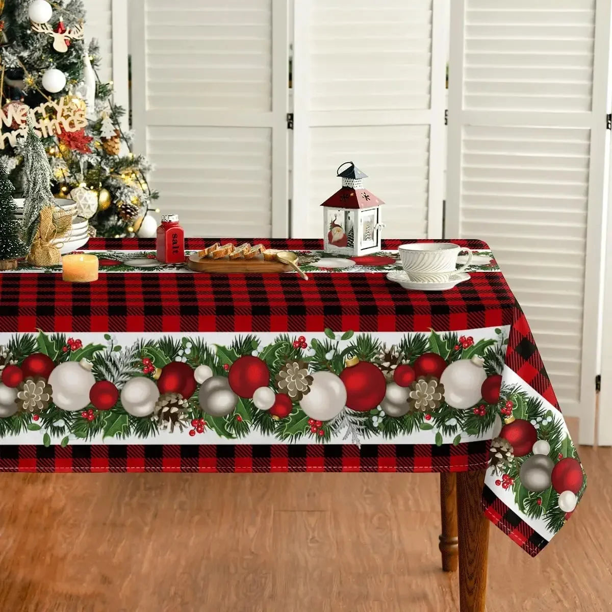 Zhejiang Craft Of Weaving Christmas Tablecloth Waterproof