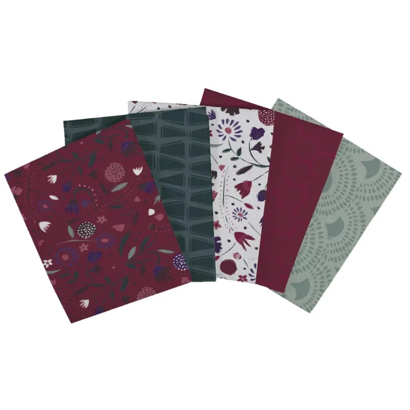 Hign-concerned Wild Hearts Fat Quarter Bundle 5 Designs