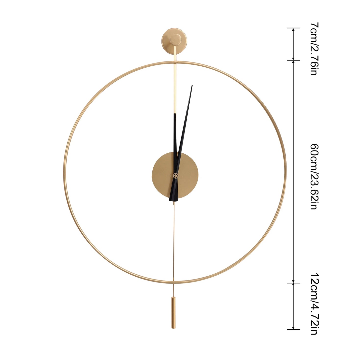 Hign Concerned Modern Silent Wall Clock Pendulum Design