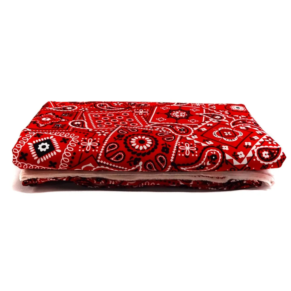 DUTRIEUX 100 Cotton Printed Bandana Fabric for DIY Crafts