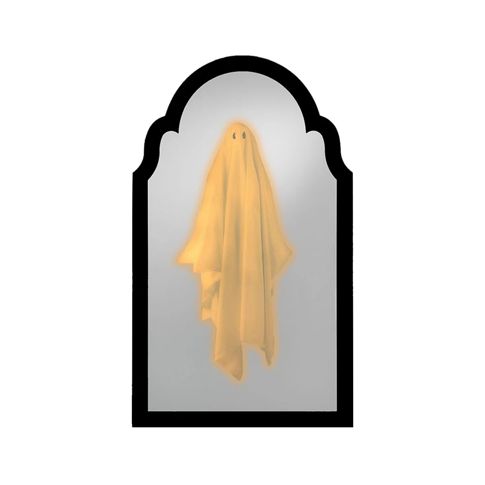Shunmaii Ghost Mirror Night Light Halloween Hologram Decor