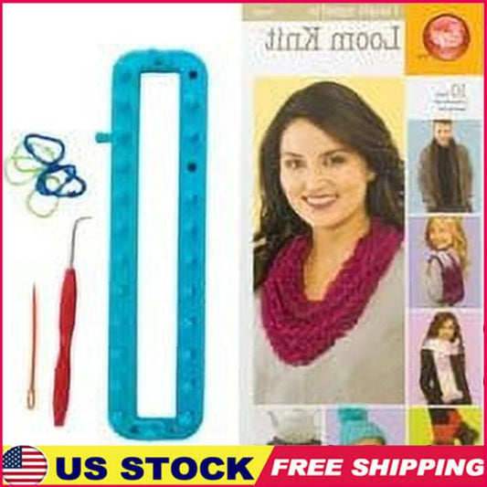 XMSJH Loom Knitting Starter Kit With 26 Peg Loom Book