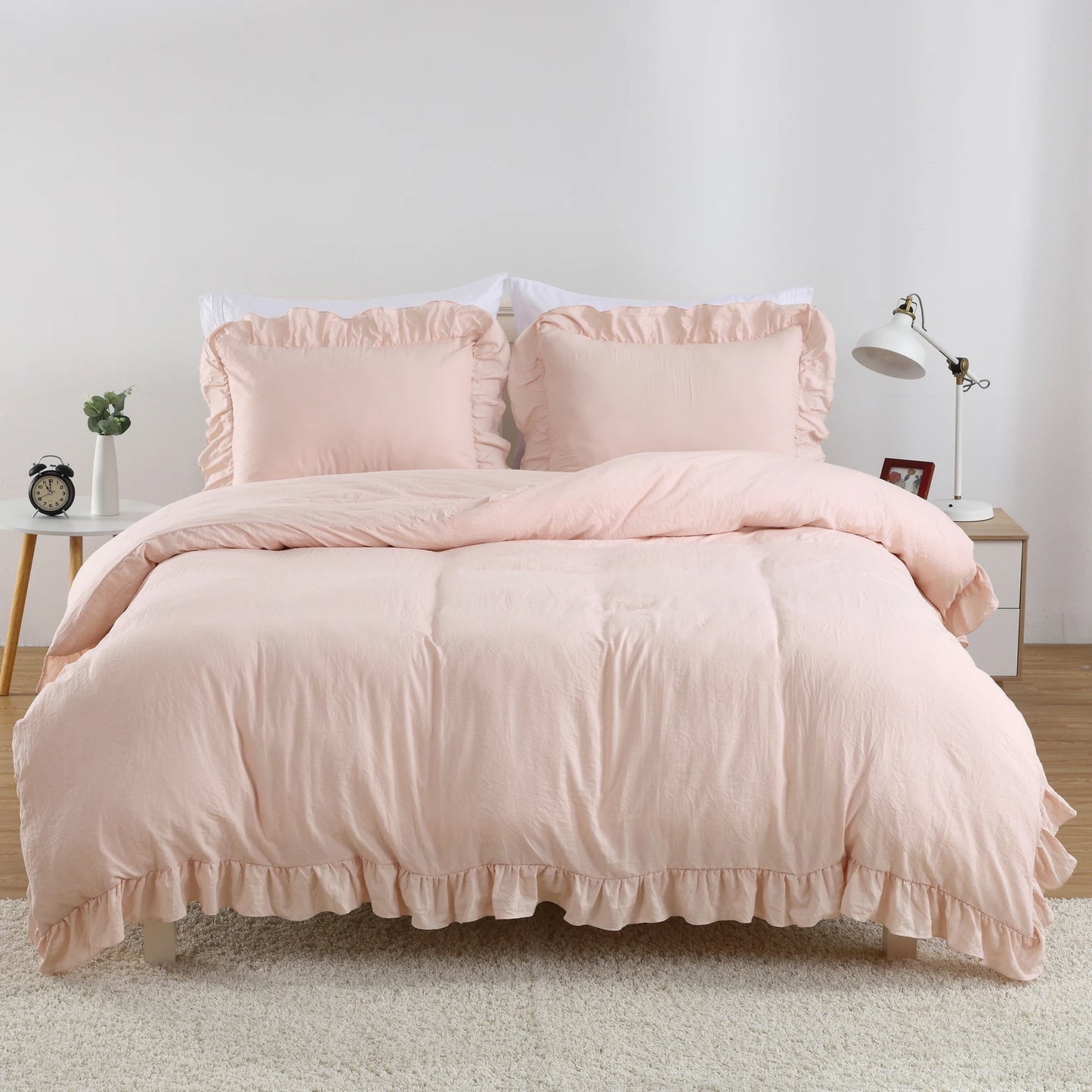 Breez Lotus Leaf Edge Duvet Cover Set Polyester Bedding