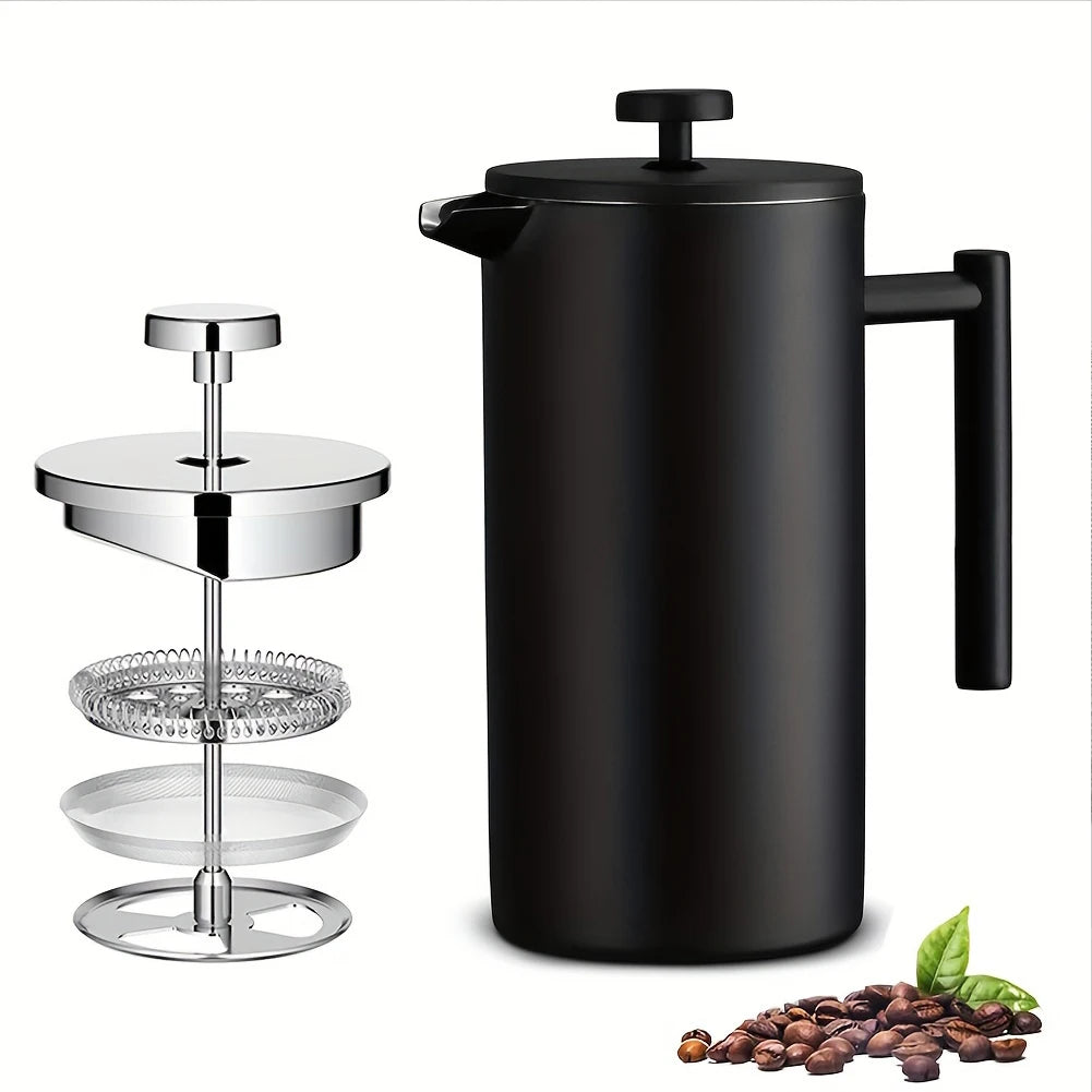 Alloet Stainless Steel Double Wall French Press Coffee Maker