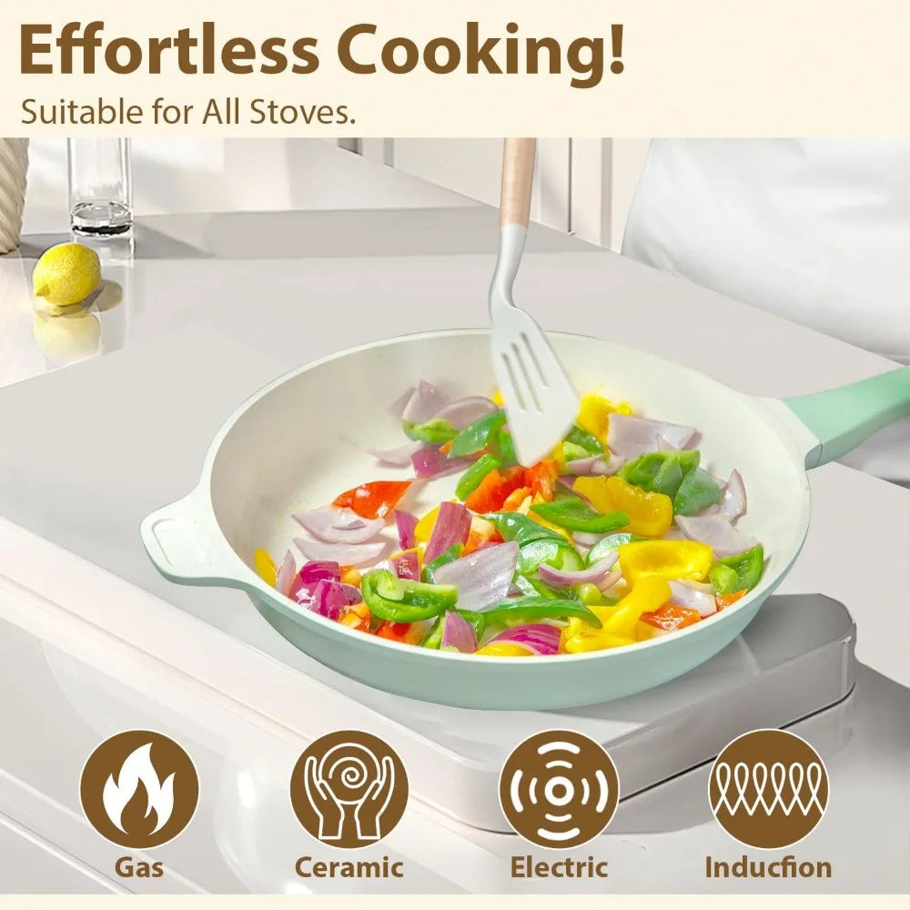 Nonstick 23 Piece Cookware Set Pots And Pans Oven Safe