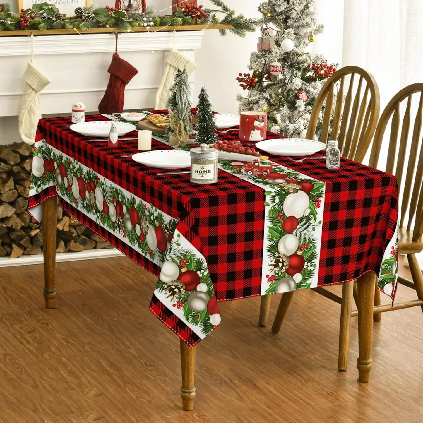 Zhejiang Craft Of Weaving Christmas Tablecloth Waterproof