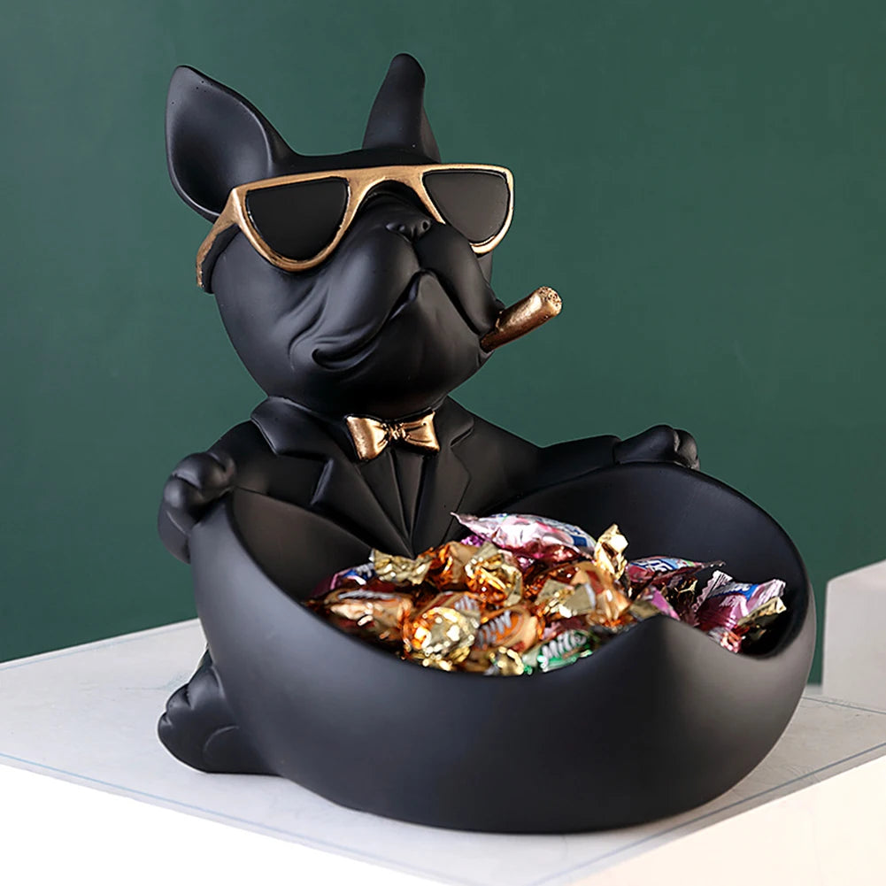 Breez Retail Therapy Bulldog Art Figurines Sculptures