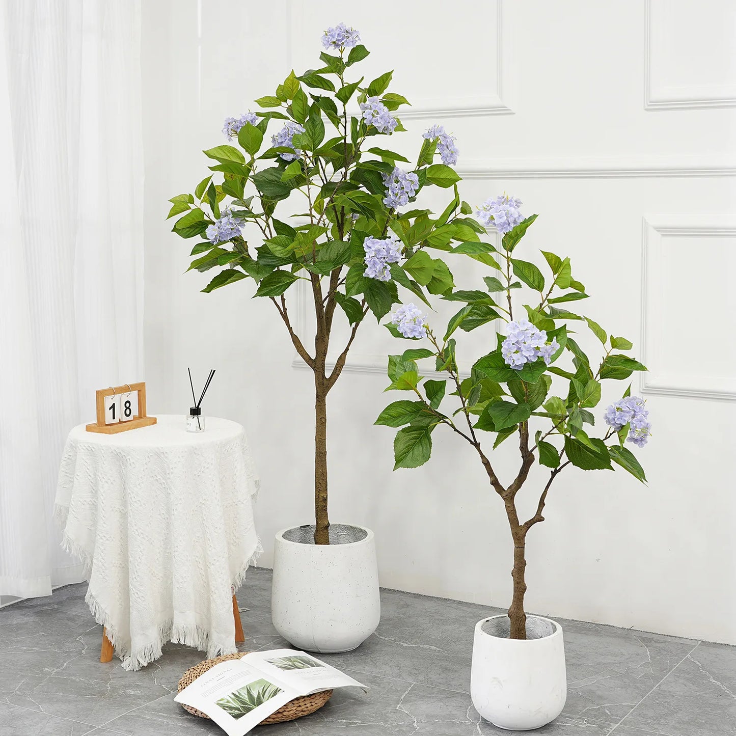 Studyset Artificial Hydrangea Tree Indoor Decorative Plant