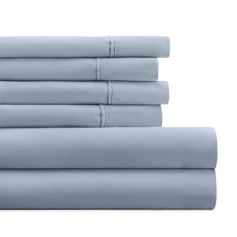 DUTRIEUX Microfiber 6 Piece Sheet Set Hypoallergenic