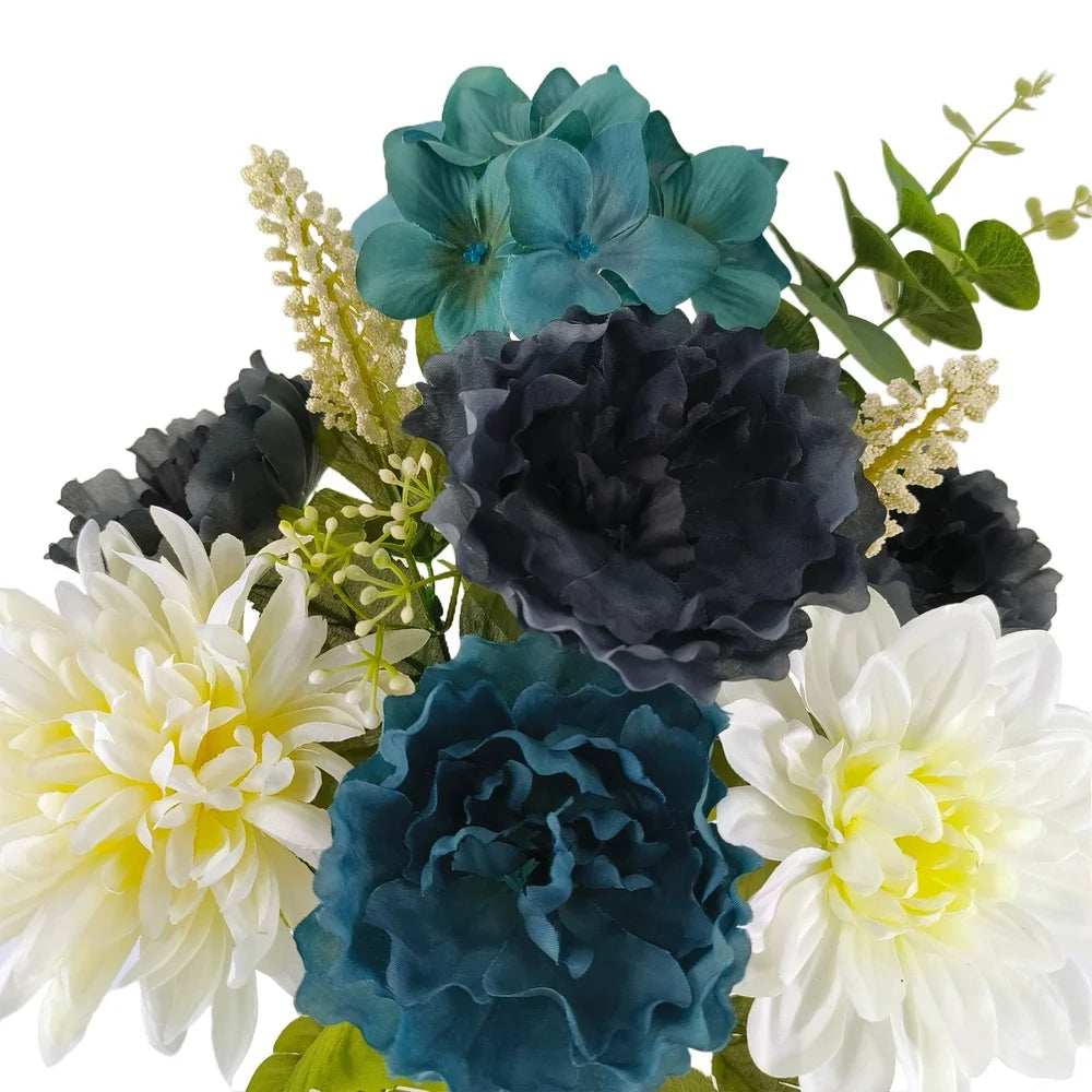 CN Fujian Artificial Hydrangea Peony Bouquet Home Decor