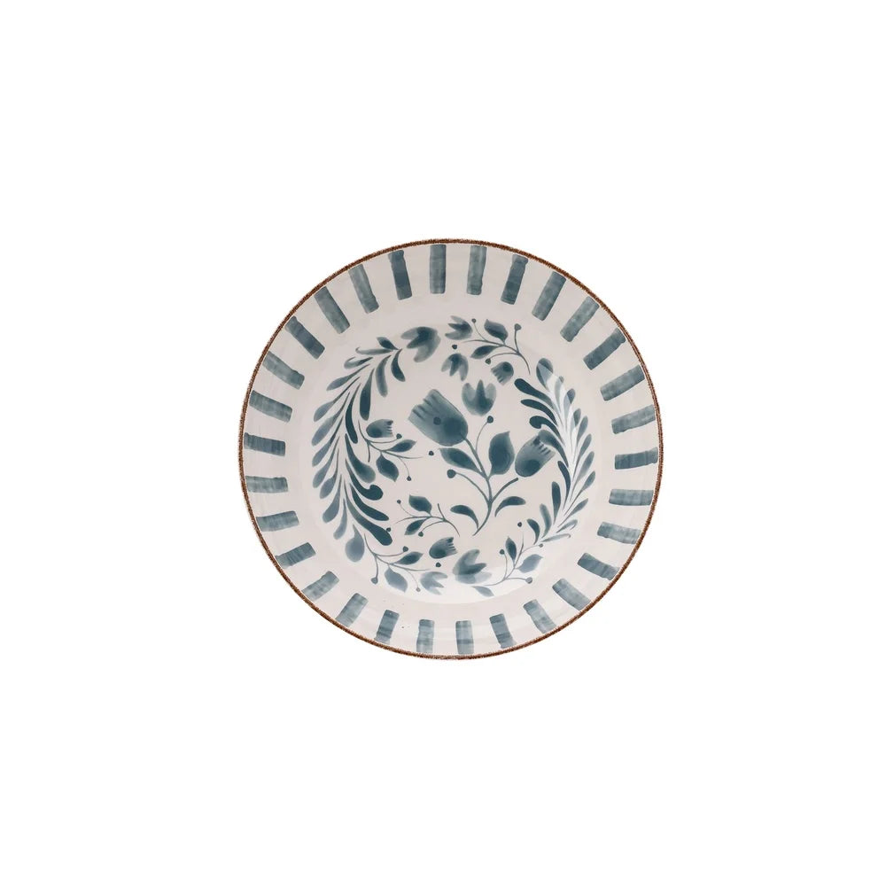 Elegant Bamboo Melamine Serving Bowl Dishwasher Safe Patio