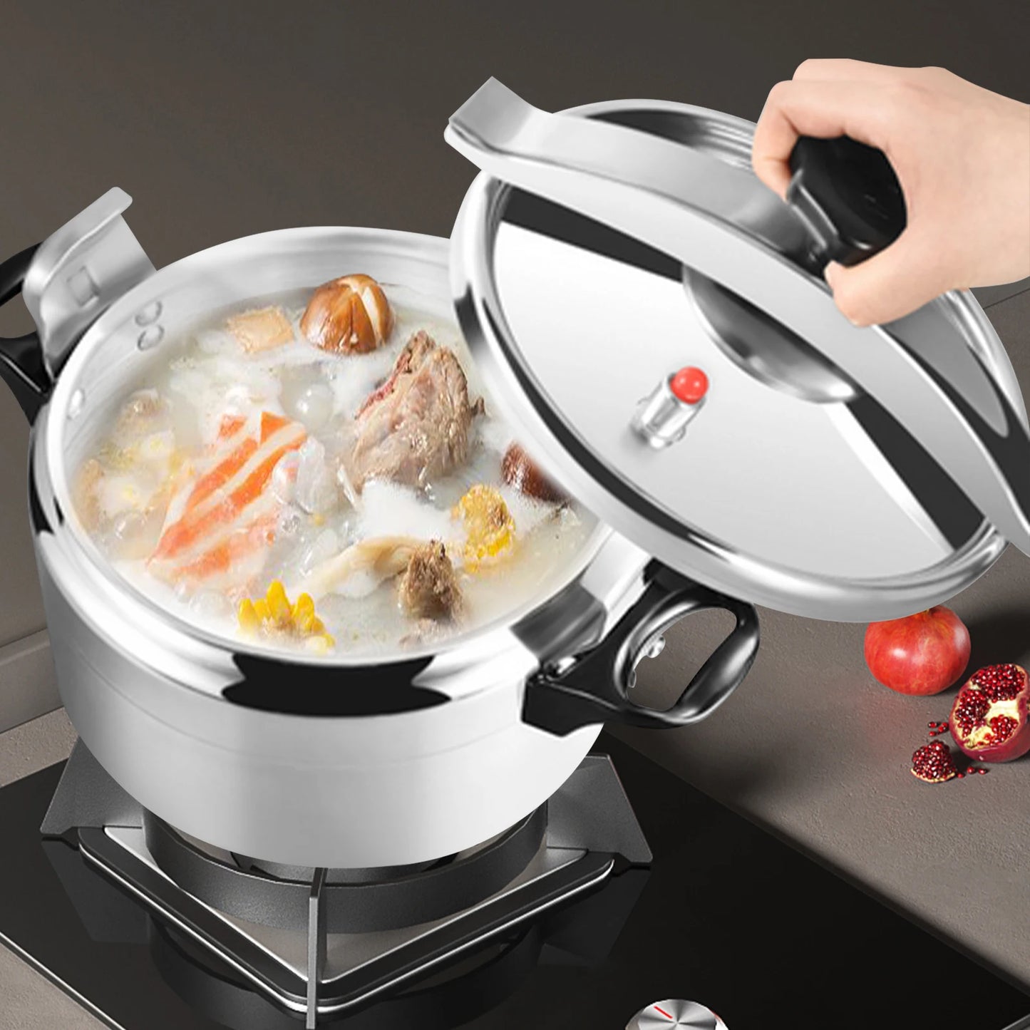 Bymaocar Aluminum Pressure Pot Induction Cooker Open Fire